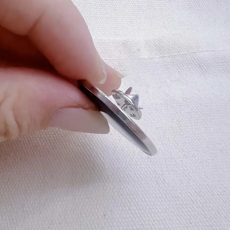 Music Themed Brooch "WHEN WORDS FAIL MUSIC SPEAKS" Stainless Steel Pin
